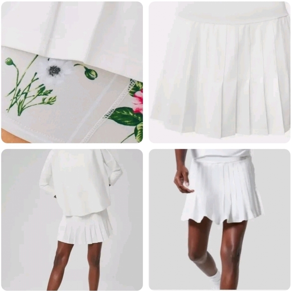 🆕️ Tuckernut Tnuck White & Fresh Buds Tennis Skirt sz Small - Picture 2 of 4